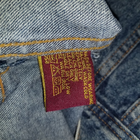 Stony River 80's Vintage Denim Button Jacket sz XL - Picture 5 of 8